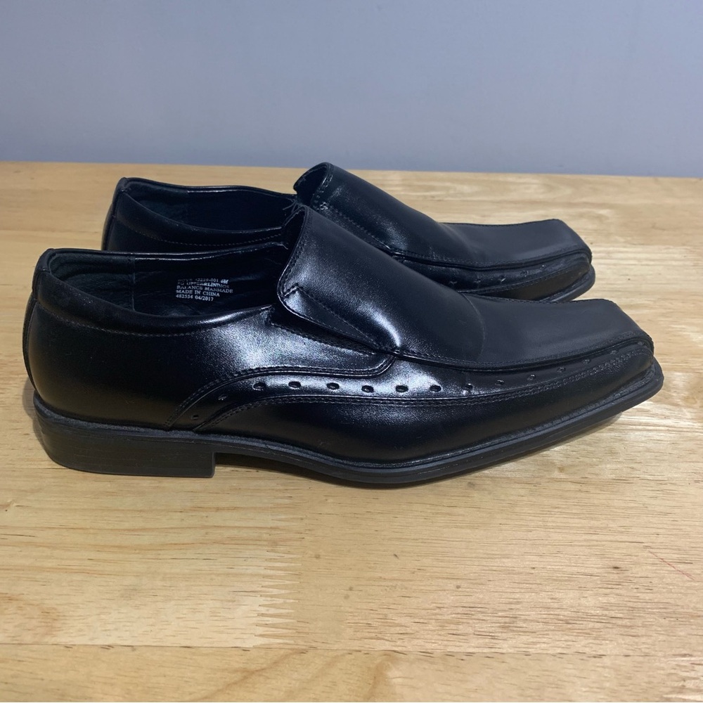 Kids Stacy Adams Danton Bicycle Toe Slip On Loafer Dress Shoes‎ Black Size 6M